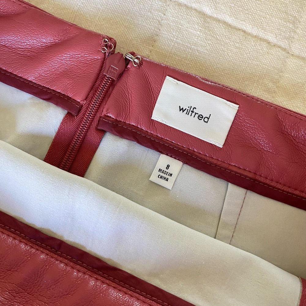 Aritzia Red Patio Mini Skirt - Picture 2 of 3